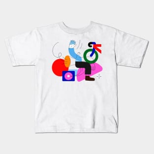 Bicycle Ilustration Art Kids T-Shirt